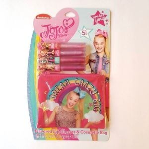 JOJO SIWA LIP GLOSSES & COSMETIC BAG SET